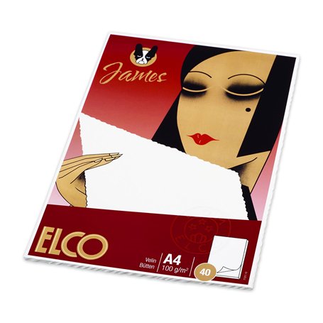 Elco-Papier 7131110 Bloc de papier à lettres A4 Vélin blanc classique 40 feuilles (Import Allemagne)
