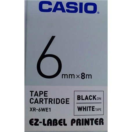 Casio XR-6WE1 Etiqueteuse Noir sur Blanc