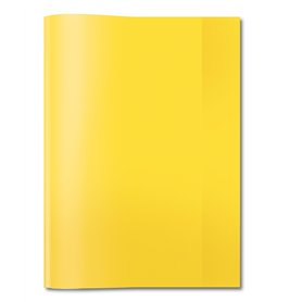 HERMA 7481 Protège-cahiers A5, jaune transparent, en film polypropylène résistant et facile à nettoyer, protège-cahiers d'école, HERMA 7481 Protège-cahiers A5
