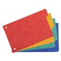 Exacompta - Réf. 604E - Paquet de 10 intercalaires pour fiches bristol en vértiable carte lustrée souple 225g/m2 FSC® avec 4 ong