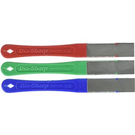DMT Dia-Sharp Mini-Hone Kit, set de 3 affûteurs diamant à 3 granulométries, 6,35 cm / 2,5 pouces, D2K DMT Dia-Sharp Mini-Hone Kit
