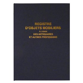 Lebon et Vernay Registre objet mobilier pour antiquaire /brocanteur 104 pages Format 25x32cm Bleu Marine Lebon et Vernay Registre objet mobilier pour antiquaire /brocanteur 104 pages Format 25x32cm Bleu Marine