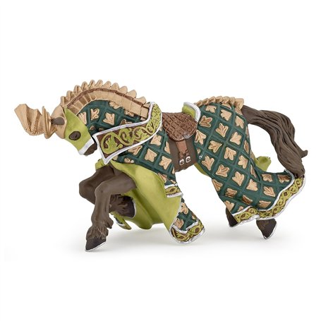 Papo -39923 -Cheval du Maître des armes cimier dragon -Le Médiéval - Fantastique - Figurine à collectionner -Figurine peinte à l