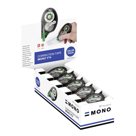 Tombow CT-YT4-20 Présentoir de 20 Correcteurs latéraux Mono CTYT4 4