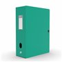 Oxford Boîte Grande Capacité Memphis 24x32cm Dos 100mm avec Bouton Pression Couverture Polypro Vert