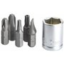 STANLEY Coffret d'Embouts de Vissage 1/4 " 25 mm avec Mini Clé à Cliquet - Jeu de 39 Pièces Gamme Pro 1-13-907