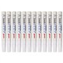 Uniball PX20-BLC Paint Marker Marqueur peinture à base d'huile indélébile Pointe moyenne ogive Blanc Lot de 12