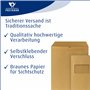 Bong 5270336 Enveloppe Avec fenêtre Autocollant C4 / 90 g/m² Marron Lot de 250 (Import Allemagne)