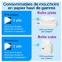 Tork 140278 Mouchoirs boîtes cubiques extra doux Premium - Blanc - 2 plis - 10,4 x 20 cm