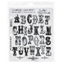 Tim Holtz Lot de tampons en Caoutchouc Motif Cirque Alpha 17