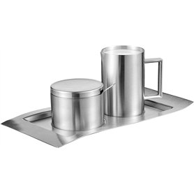 Esmeyer 400-1655 / Wave Set sucrier/crémier 4 pièces Esmeyer 400-1655 / Wave Set sucrier/crémier 4 pièces