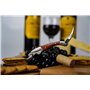 Couteau de serveur professionnel - Tire-bouchon - Décapsuleur - Coupe-capsule - Double levier - Bois verni