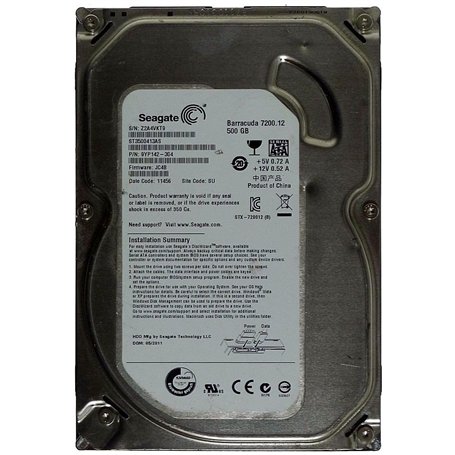 Seagate ST3500413AS Barracuda 7200.12 Disques Dur 3.5 Serial ATA
