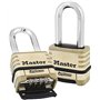 Master Lock 1175DLH Cadenas à anse longue Laiton Cadenas à combinaison