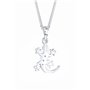 Elli Collier Femme Lézard Gecko Cristal Argent Sterling 925