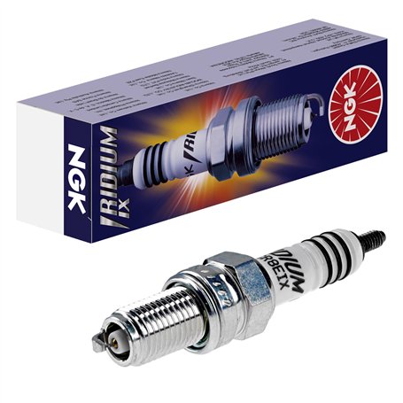 NGK Bougie d'allumage 6650 Raccord-SAE avec vis Électrode centrale à l'iridium 1-électrode de masse Antiparasitage 5kOhm avec si