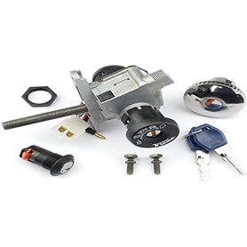 Jeu de serrures pour Yamaha Majesty, MBK Skyliner (01-), Gris Jeu de serrures pour Yamaha Majesty