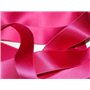 Ruban Satin Luxe Double Face 25 mm Coloris Rose Fuschia 2 Mètres