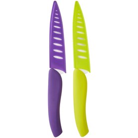 Pradel Jean Dubost 1/10531 Set de 2 Couteaux Office Lame Céramique Blanc Couleurs Pradel Jean Dubost 1/10531 Set de 2 Couteaux Office Lame Céramique Blanc Couleurs