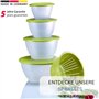 Westmark Boîte de Conservation/Bol avec Couvercle et Passoire/Filtre, 3 Pièces, Capacité : 4,4 litres, Plastique, sans BPA, Olym