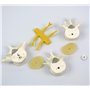 3B Scientific® Modèle de 3 Vertèbres Lombaires – Segment Vertébral Taille Réelle avec Disques Intervertébraux, Montage Flexible 