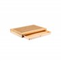 Alessi | GAG02 Planche à Pain en Bambou avec Tiroir, Marron