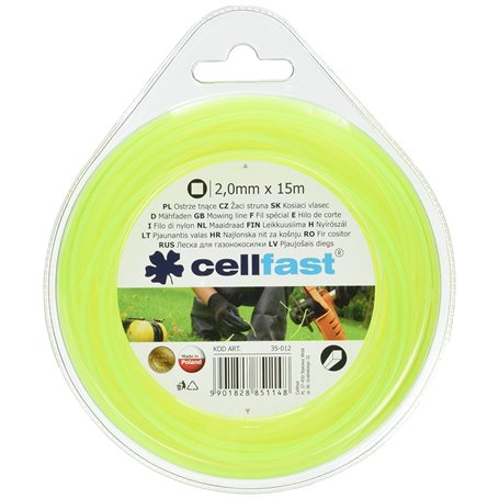 Cellfast 35012 Fil de coupe carre Ø 2 mm Longueur 15 m