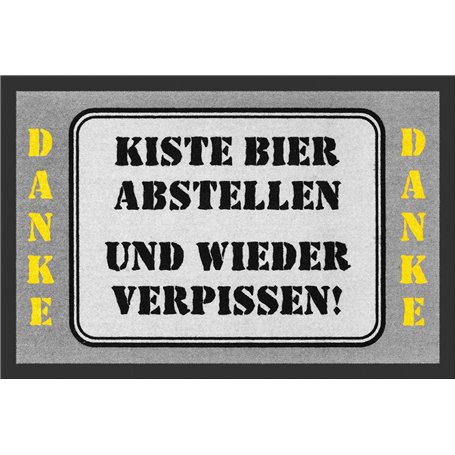 Kiste Bier Abstellen und Wieder Verpissen Fußmatt [Import]