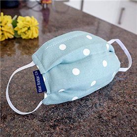 Blue Badge Co Lot de 5 petits masques en coton double couche avec pochette pour filtre supplémentaire Blue Badge Co Lot de 5 petits masques en coton double couche avec pochette pour filtre supplémentaire