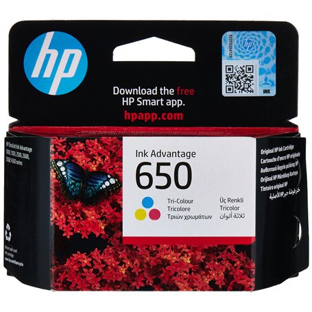 HP 650 Cartouche d'Encre Trois Couleurs (cyan