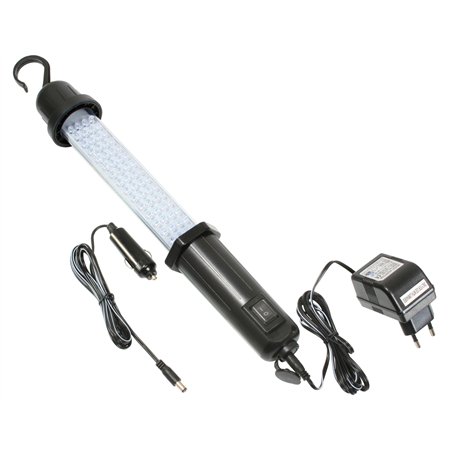 as - Schwabe Lampe LED rechargeable - 200 Lumens / 3 W - 60 LEDs - blanc froid 6400K - batterie NiMH 1800mAh - charge secteur +