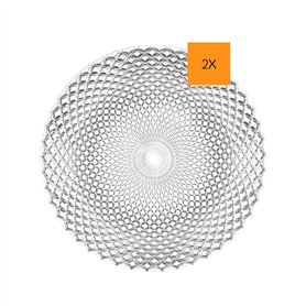 Nachtmann Rumba 0089995-0 Lot de 2 assiettes de présentation rondes en cristal 32 cm Nachtmann Rumba 0089995-0 Lot de 2 assiettes de présentation rondes en cristal 32 cm