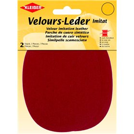 Kleiber 12.5 x 10 cm Patchs à Coudre Simili Daim pour Genoux/Coudes ovales, Rouge Kleiber 12.5 x 10 cm Patchs à Coudre Simili Daim pour Genoux/Coudes ovales