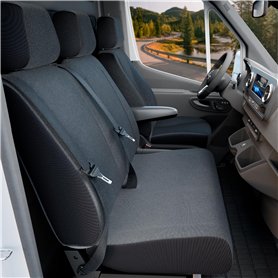 Walser Transporter Housses de siège Auto en Tissu Compatible avec VW Crafter