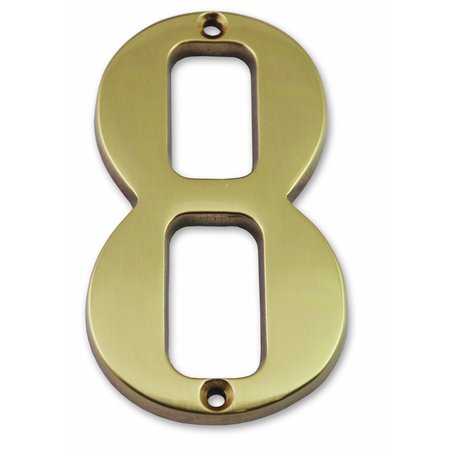 Symbol CLM9708 Chiffre laiton massif 97 mm chiffre 8