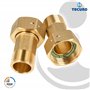 Tecuro Lot de 2 raccords à vis pour compteur d’eau 1" écrou de raccordement x 3/4" filetage extérieur