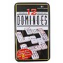 Domino Couleur Double 12 en Boîte en métal 91 Pièce avec Colorés à pois