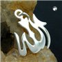 unbesp rangée Pendentif chaîne Pendentif pour Collier et chaîne en kit Religion Unisexe Allah Icône Argent 925 Longueur 45 cm