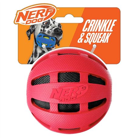 Nerf Balle en Caoutchouc pour Chien Rouge 10