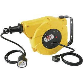 Brennenstuhl 1241020300 - Enrollacables de carrete automático IP20 H05VV-F3G1,5 con cable de 9+2 m Multicolore Brennenstuhl 1241020300 - Enrollacables de carrete automático IP20 H05VV-F3G1