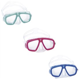 Bestway 22011 Masque de plongée Lil' Caymen enfants 3/6 ans 3 couleurs assorties, Rose/bleu/bleu clair Bestway 22011 Masque de plongée Lil' Caymen enfants 3/6 ans 3 couleurs assorties
