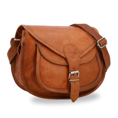 Gusti Sac cuir - Evelyn Sac a main Femme Sac bandouliere Sacoche Marron Cuir