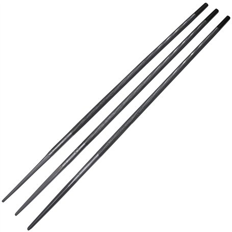 AERZETIX – C54257-3x Limes rondes d'affûtage à main pour chaîne de tronçonneuse - 3/16" ∅4.8mm - affûtage gouge aiguiseur