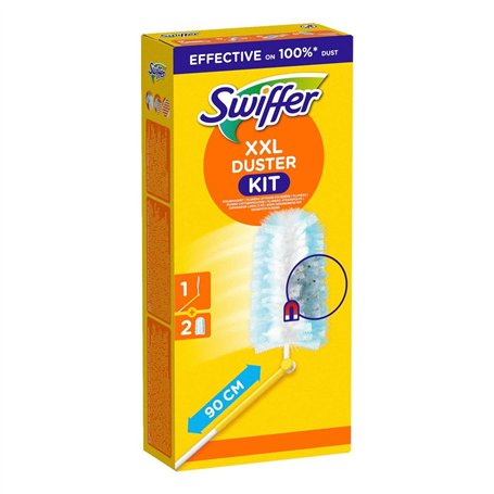 Swiffer Kit comprenant 1 plumeau attrape-poussière XXL et 2 chiffons