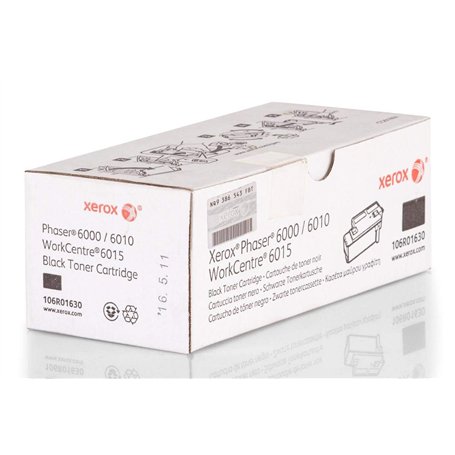 Xerox Cartouche de Toner Noir Capacité Standard Phaser 6000/6010/Workcentre 6015 (2 000 Pages) - 106R01630