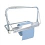 UNITEC 91825 Porte-Rouleau de Papier Toilette Mural en métal galvanisé Robuste pour Rouleaux de Papier jusqu'à 45 cm de Large av
