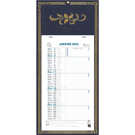 Exacompta - 33111E - Calendrier mensuel avec feuillets détachables 15