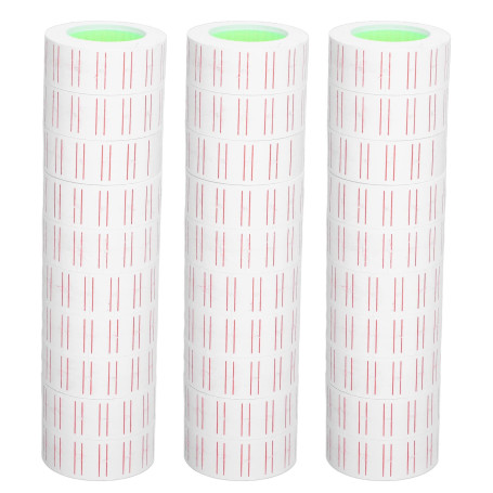 30 Rouleaux 15000 Pièces étiquettes Prix Autocollants 21x12mm Simple Rangée étiquette Papier étiquettes de Prix pour MX5500 Pist