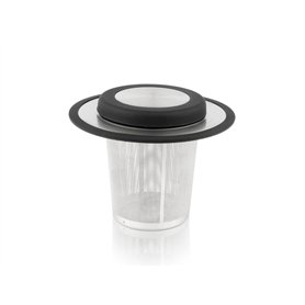 Bredemeijer 1491 Universal Filtre à Thé avec Repos Acier Inoxydable/Silicone Bredemeijer 1491 Universal Filtre à Thé avec Repos Acier Inoxydable/Silicone