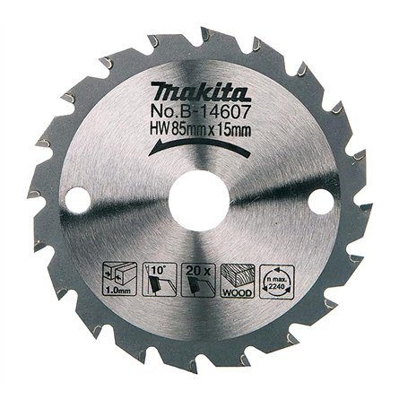 Lame de scie circulaire Carbure pour bois Ø85 mm - MAKITA B-14607